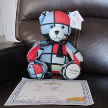 Load image into Gallery viewer, Build-A-Bear Artist Collection Mondrian Composition Teddy Bear with Gifting Bow