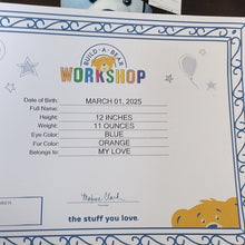 Load image into Gallery viewer, Build-A-Bear Artist Collection Mondrian Composition Teddy Bear with Gifting Bow