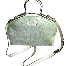 Load image into Gallery viewer, Patricia Nash White Wax Tool Fiora Satchel, Mint