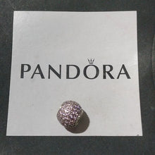 Load image into Gallery viewer, Pandora Sterling Silver Pave Lights Charm with Salmon Zirconia - 791051Pcz