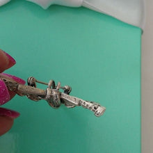 Load image into Gallery viewer, Art Deco 1930s Sterling Silver Brooch/Pendant with Marcasites