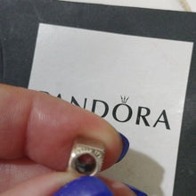 Load image into Gallery viewer, Pandora Sterling Silver Open Letter D Alphabet Charm with Heart Pattern - 797458