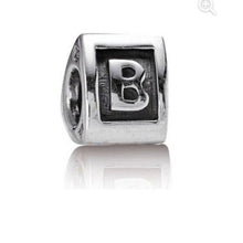 Load image into Gallery viewer, Pandora Triangular Letter B Charm ALE 925 Sterling Silver 790323B