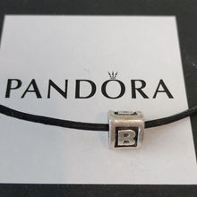 Load image into Gallery viewer, Pandora Triangular Letter B Charm ALE 925 Sterling Silver 790323B