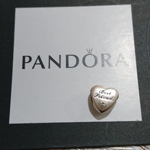 Load image into Gallery viewer, Pandora Sterling Silver Friendship Heart Charm w/Clear Zirconia 791727CZ