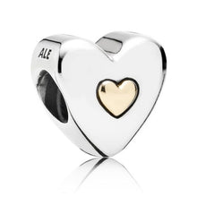 Load image into Gallery viewer, Pandora Sterling Silver Happy Anniversary Charm with 14K Gold Heart - 791290