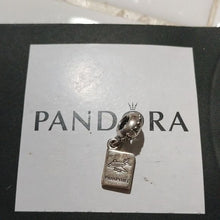 Load image into Gallery viewer, Pandora Sterling Silver Adventure Awaits Airplane Passport Dangle 791147cz