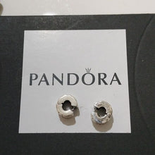 Load image into Gallery viewer, Pandora Starburst Clip Charm 925 ALE 790210 Sterling Silver, Set of 2