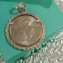 Load image into Gallery viewer, Sterling Silver Framed South Carolina State Quarter  Pendant 925
