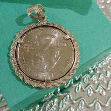 Load image into Gallery viewer, Sterling Silver Framed South Carolina State Quarter Pendant 925