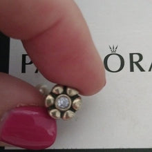 Load image into Gallery viewer, Pandora Hanging Pearl Charm SS + Lavender CZ 790208LCZ ALE 925