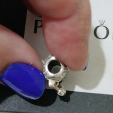 Load image into Gallery viewer, Pandora Retired Sterling Silver Heart and Bow Charm with Clear Zirconia - 791776