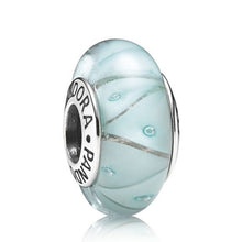 Load image into Gallery viewer, Pandora Retired Sterling Silver Blue Looking Glass Murano Bead - 790923