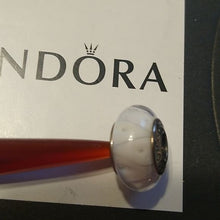 Load image into Gallery viewer, Pandora Murano Captivating White Zig-Zag Charm 925 ALE 790921