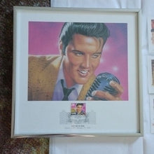 Load image into Gallery viewer, Postal Stamps "Elvis Presley" First Day of Issue, Set of 6 + Framed Print 1993