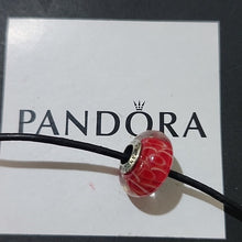 Load image into Gallery viewer, Pandora Retired Sterling Silver Asian Koinobori Red Murano Glass Charm - 791668