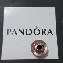 Load image into Gallery viewer, Pandora Retired Sterling Silver Asian Koinobori Red Murano Glass Charm - 791668