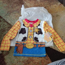 Load image into Gallery viewer, Disney Pixar Sheriff Woody L/S Rash Guard Costume shirt, Size 4