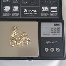 Load image into Gallery viewer, Vintage Italian Sterling Silver Link + Bead Bracelet, 7"