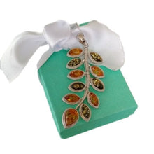 Load image into Gallery viewer, Sterling Silver+ Baltic Amber Leaf Pendant on 19&quot; Chain Necklace
