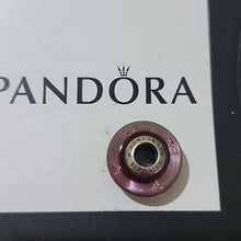 Load image into Gallery viewer, Pandora Retired Sterling Silver Cerise Heart Murano Glass Charm 791664cz