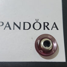 Load image into Gallery viewer, Pandora Retired Sterling Silver Cerise Heart Murano Glass Charm 791664cz
