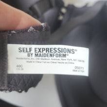 Load image into Gallery viewer, Maidenform Self Expressions iFit Lace Balconette Bra, Fuzzy Black Zebra, 40C