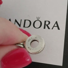 Load image into Gallery viewer, Pandora Sterling Silver and 14K Gold You and Me Forever Dangle Charm 791979cz