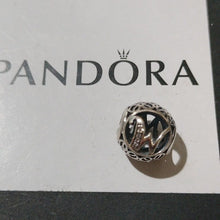 Load image into Gallery viewer, Pandora Sterling Silver Vintage Letter W Charm with Clear Zirconia - 791867CZ