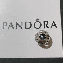 Load image into Gallery viewer, Pandora Sterling Silver Vintage Letter W Charm with Clear Zirconia - 791867CZ