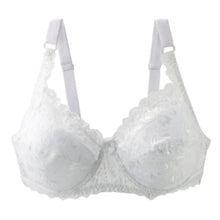 Load image into Gallery viewer, GYCL Classic Ultrathin Underwire Push Up 3/4 Lace Bra, White, Size XL 40B