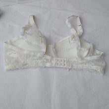Load image into Gallery viewer, GYCL Classic Ultrathin Underwire Push Up 3/4 Lace Bra, White, Size XL 40B