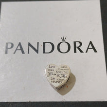 Load image into Gallery viewer, Pandora Retired Sterling Silver Celebration Heart with Engraving - 792060