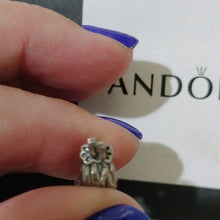 Load image into Gallery viewer, Pandora Sterling Silver Sitting Pixie Fantasy Bead with 14K Gold Heart -791206