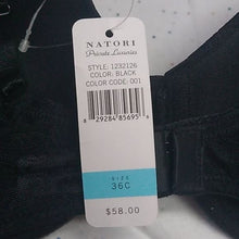 Load image into Gallery viewer, Natori Black Plunge Bra 1232126, size 34C