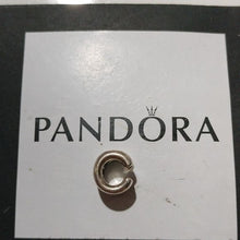 Load image into Gallery viewer, Pandora Sterling Silver Open Letter C Alphabet Charm with Heart Pattern - 797457