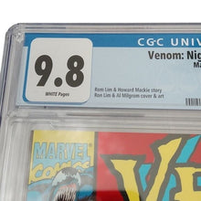 Load image into Gallery viewer, Marvel Comics Venom: Nights of Vengeance #1 Red Foil 8/1994 CGC 9.8 White Pages