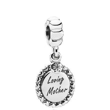 Load image into Gallery viewer, Pandora Sterling Silver Loving Mother Family Dangle Bead w/ Zirconia -791127cz