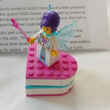 Load image into Gallery viewer, Princess Lila the Lego Tooth Fairy with Heart Shaped Box + Origin Story