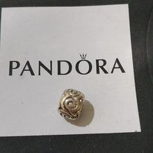 Load image into Gallery viewer, Pandora Retired Sterling Silver Large Swirls Designer Bead - 790228