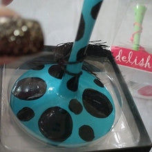 Load image into Gallery viewer, Delish Hand painted Holiday + Girlfriends Goblets, Set of 2