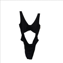 Load image into Gallery viewer, Victoria's Secret Pink RUSCHED FRONT ONE-PIECE, Black, Size Large