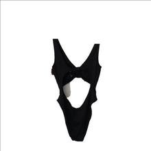 Load image into Gallery viewer, Victoria's Secret Pink RUSCHED FRONT ONE-PIECE, Black, Size Large