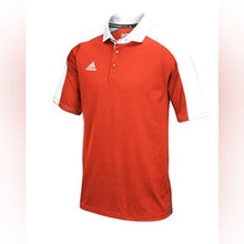 Load image into Gallery viewer, Adidas Climalite Coaches Polo, Collegiate Orange/White, XL
