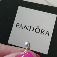 Load image into Gallery viewer, Pandora Sterling Silver + 14K Gold Baby Booty Dangle with Pink Zirconia - 790403