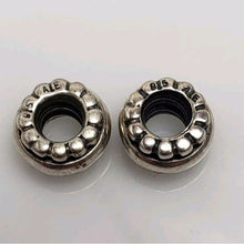 Load image into Gallery viewer, Pandora Retired Sterling Silver Ring Designer Spacer Beads, Set of 2 - 790175
