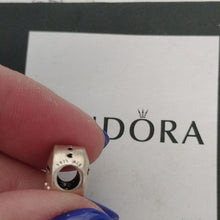 Load image into Gallery viewer, Pandora Retired Sterling Silver Kiss Emoji Charm with Cerise Enamel - 796561EN15