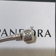 Load image into Gallery viewer, Pandora 7.0" Snake Chain Bracelet & Language of Love Heart Charm - 791111