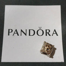 Load image into Gallery viewer, Pandora Sterling Silver and 14K Gold Romantic Union Wedding Pillow Bead -790549D