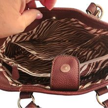 Load image into Gallery viewer, Dana Buchman BurgundyTote with OOAK Hummingbird Artwork
